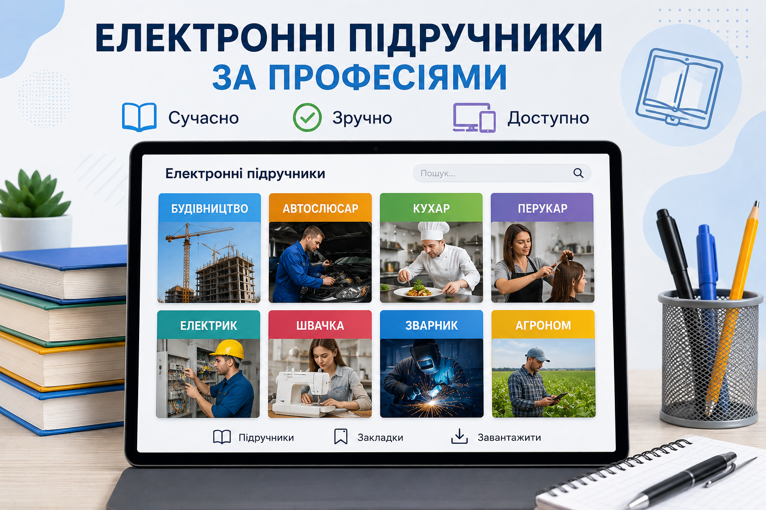 Електронні підручники за професіями